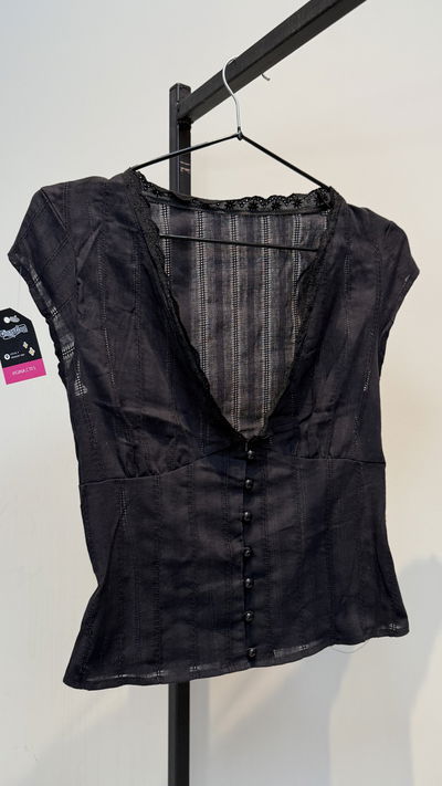 Top camisa con botones