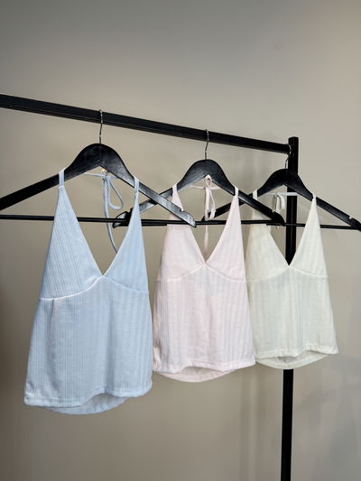 Top para atar espalda abierta