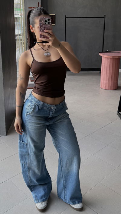 Jeans con bolsillos / talle 34 al 42