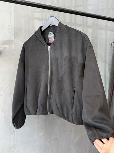 Campera bomber gamuzada /