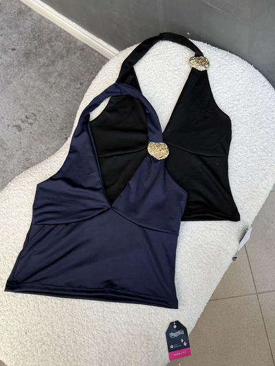 Top marilyn con aplique 