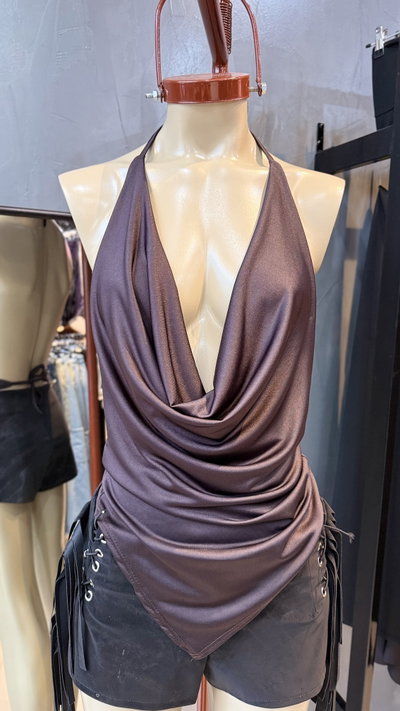 Top buche para atar en el cuello y espalda 
