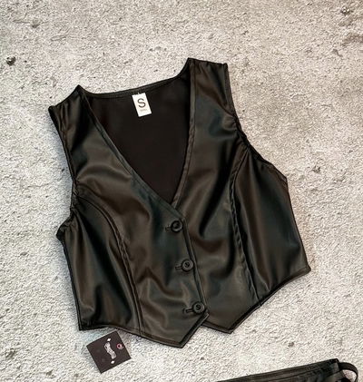 Chaleco cuerina Talle S y M