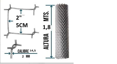 TEJIDO 14.5 ALTURA 1.50 MTS X 2 PULGADAS