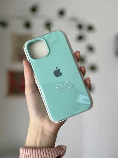 SILICONE CASE VERDE AGUA 15