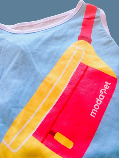 MUSCULOSA ROSA DETALLE TURQUESA