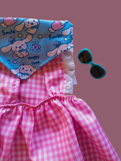 VESTIDO CUADRILE ROSA