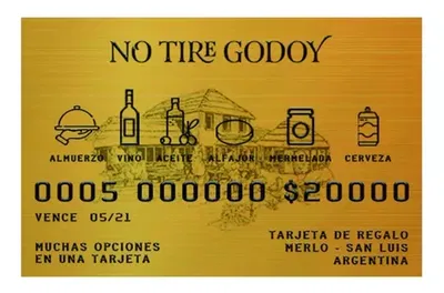 Gift Card Tarjeta Regalo No Tire Godoy Productos Resto 20000