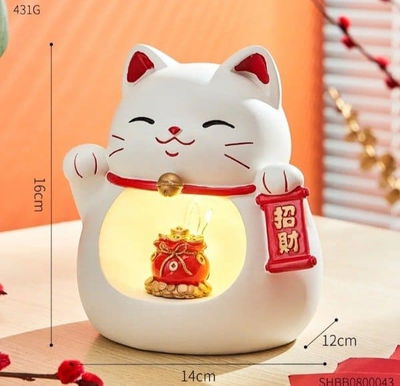 POR ENCARGO - Lucky Cat con luz (a pilas)