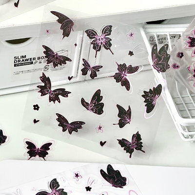 Stickers mariposa x2 planchitas