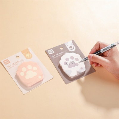 Notitas adhesivas de huellita gatito