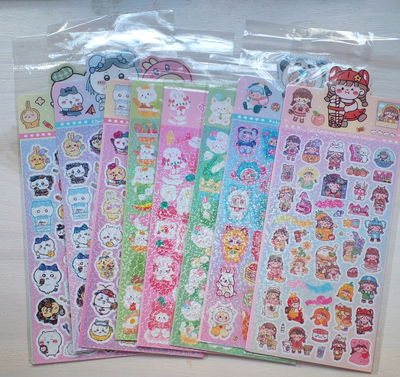 Sticker glitter kawaii 
