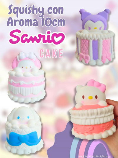 Squishy Sanrio en torta