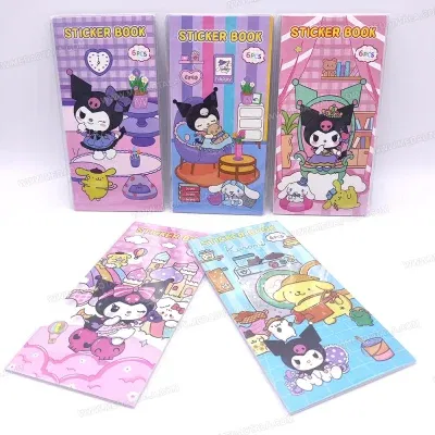 Libreta de stickers Kuromi/Capibara larga