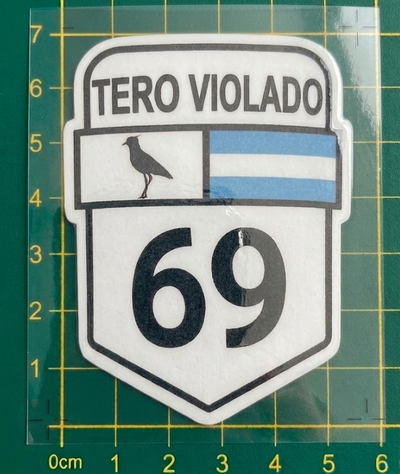 Sticker RUTA 69 Tero Violado (DTF UV)