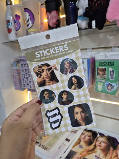 Maria Becerra / Stickers para recortar 