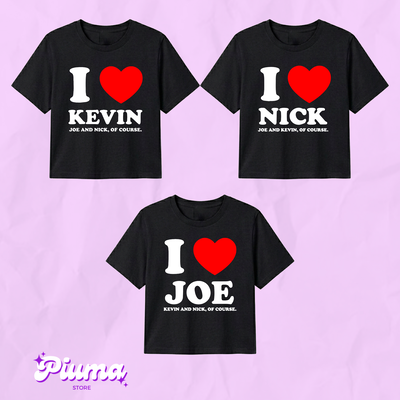 Jonas Brothers / Remera Cortita / Modelo 4