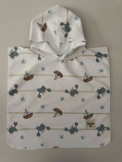 Poncho de Microfibra "Cangrejos"