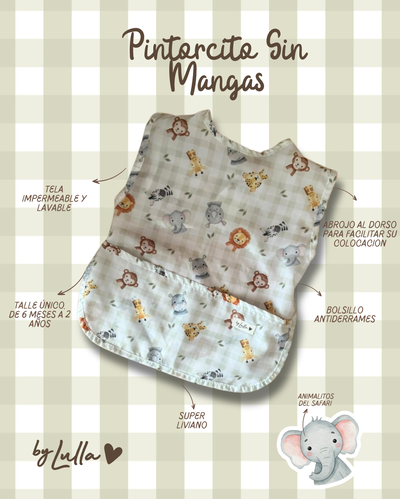 Pintorcitos Sin Mangas "Animalitos Del Safari"
