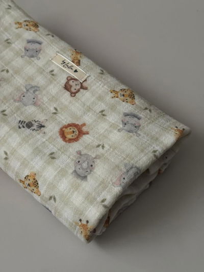 Manta De Gasa "Animalitos Del Zafari"