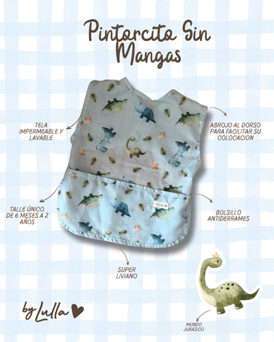 Pintorcitos Sin Mangas "Mundo Jurásico"