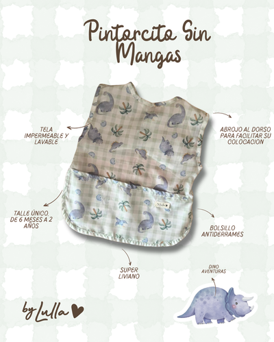 Pintorcitos Sin Mangas "Dino Aventuras"