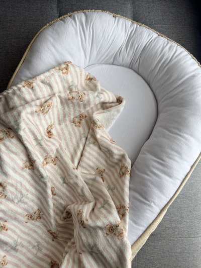 Manta Polar Soft "Ositos y Moñitos"