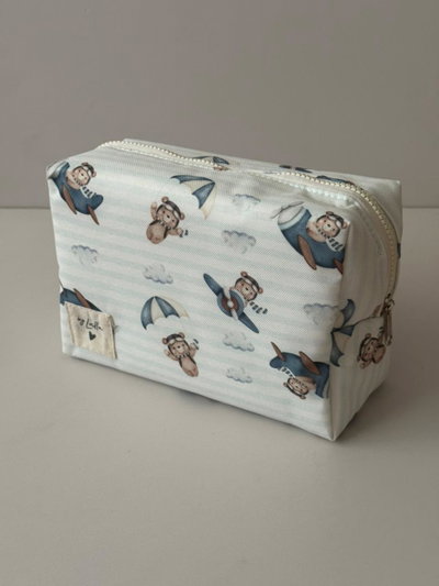 Neceser XL Impermeable y Organizador Maternal "Osito Aviador"