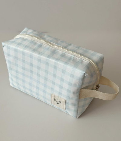 Neceser XL Impermeable y Organizador Maternal "Cuadrille Celeste"