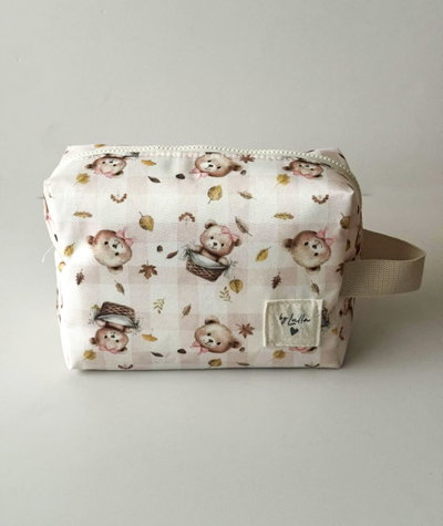 Neceser XL Impermeable y Organizador Maternal "Osita De Otoño"