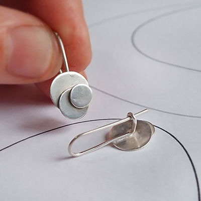 Aros de plata 925 Minuet Tres Circulos