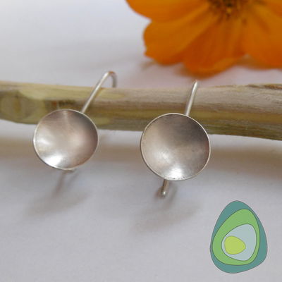 Aros de plata 925 Minuet estilo cuenco