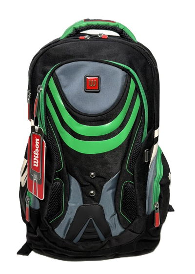 MOCHILA ORIGINAL WILSON 45.1209 NEGRO GRIS VERDE