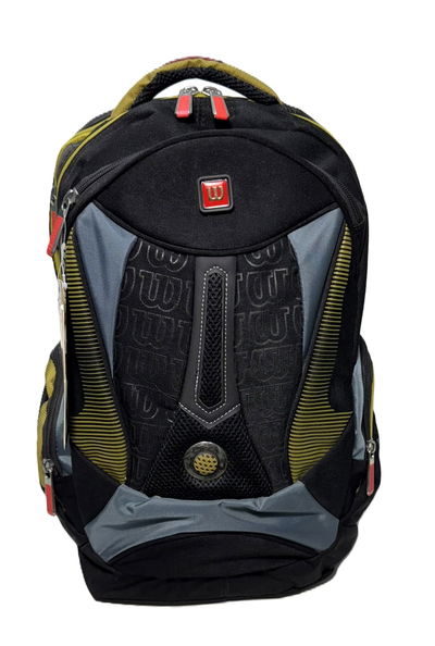 MOCHILA ORIGINAL WILSON 45.1212 NEGRO GRIS MOSTAZA