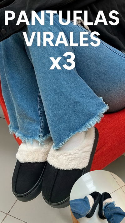 PACK X3 PANTUFLAS VIRALES 