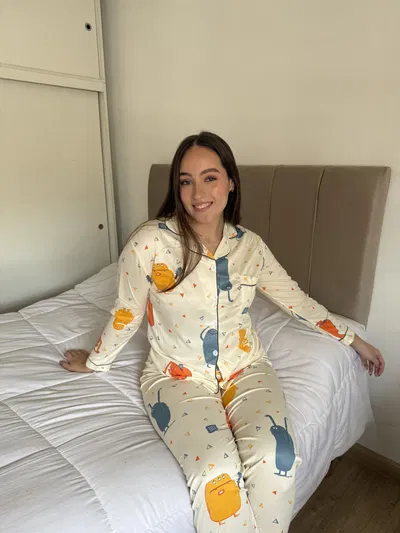 PIJAMA CAMISERO IMPORTADO MONSTRITOS COOL