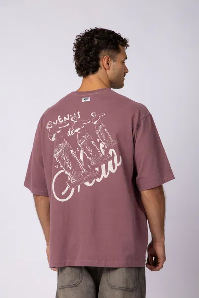 Remera Over Rhy milo malbec 