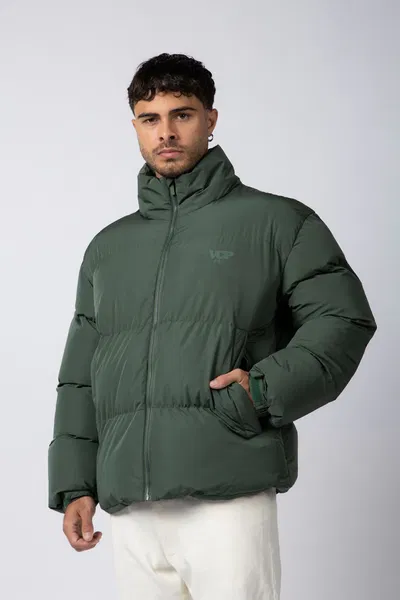 Campera Puffer Cronos Militar