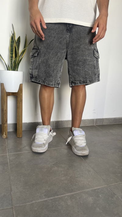 Bermuda cargo gris 