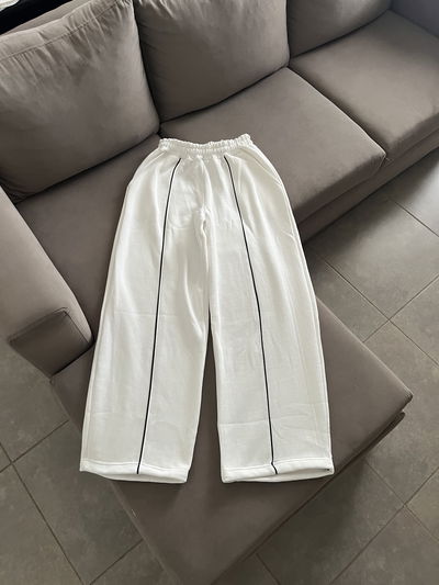 Jogging baggy blanco