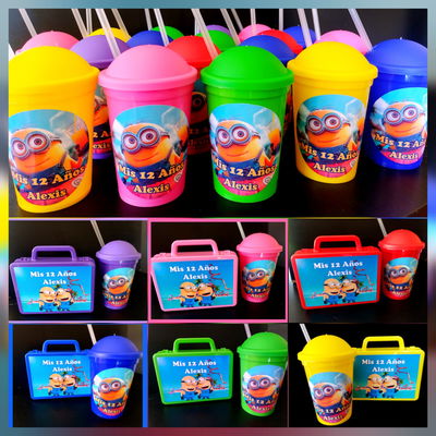 15 vaso + 15 valijita PERSONALIZADAS!