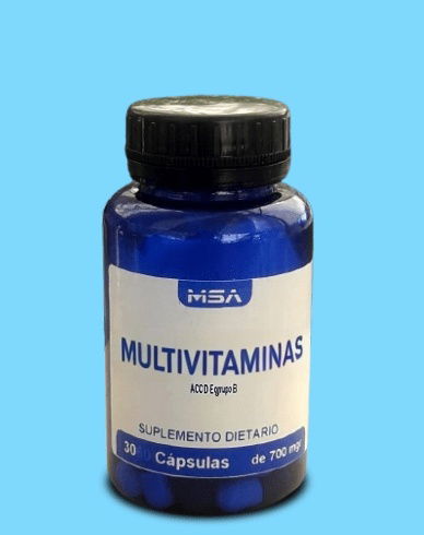 Capsulas Multivitaminas (A, B, C, D, E, H)