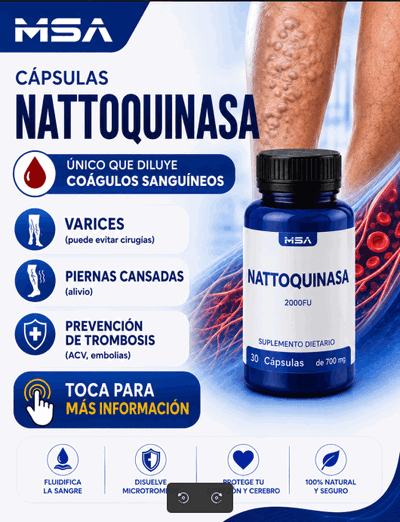 Capsulas Natoquinasa 2000FU