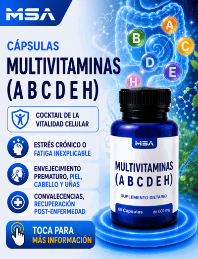 Capsulas Multivitaminas (A, B, C, D, E, H)