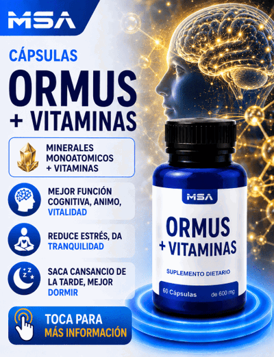 Capsulas ORMUS + vitaminas