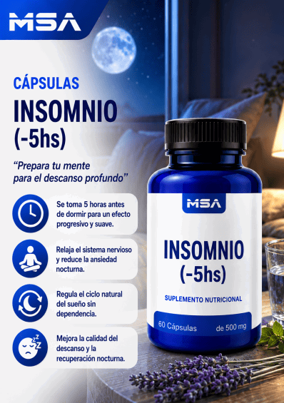 Capsulas INSOMNIO (-5hs)