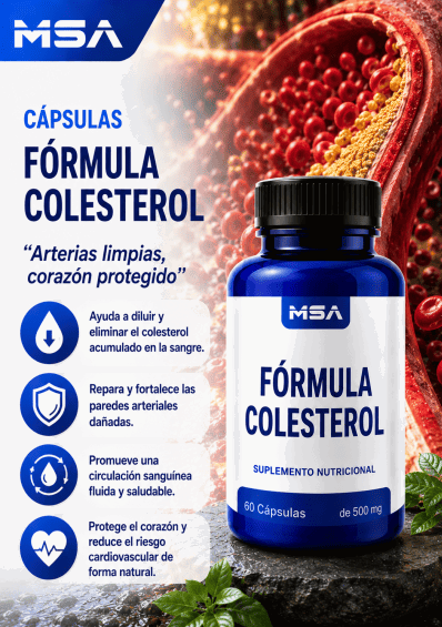 Capsulas fórmula colesterol