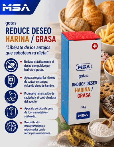 Gotas Reduce deseo Harinas / Grasas