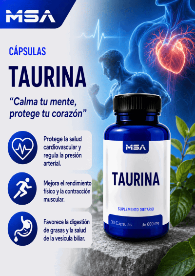 Capsulas Taurina 600mg