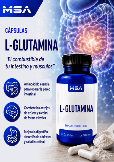 Capsulas L Glutamina 700mg